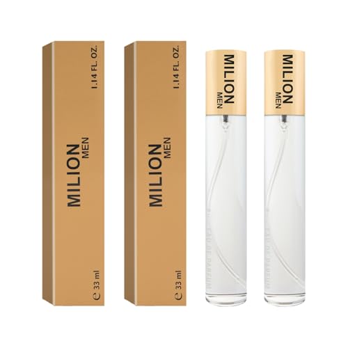 NAINA Herrenparfums Set Milion Men 2x 33ml – Parfums für Männer – Parfümfläschchen Spray, Eau de Parfum – Inspiriertes Herren Parfüm - Einzigartige Düfte - Herrendüfte Satz mit zwei 33ml