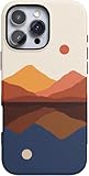 Casely iPhone 16 Pro Max Case | Day Night Colorblock Mountains | Opposites Attract | Compatible with MagSafe | Bold Protective Design