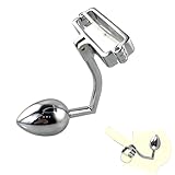 Keuschheitsvorrichtung CBT Hodenbrecher Stretch Anal Plug Hook Ball Bondage Set Butt Plug Scrotal Scrotum Metal Männliche Hoden Locking Sperma Anus Plugs Cock Ball Torture BDSM Sex Toys Men Gay
