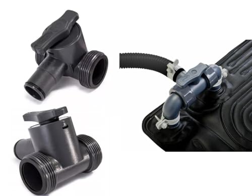 Sheepmania Intex 11954 Bypass-Ventil 32 mm für Solar Heizmatte Anschlussventil Zur Umleitung des Wasserflusses im Pool-Heizsystem