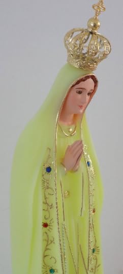 Estatuilla Religiosa de Nuestra Señora de Fátima Luminiscente, Virgen Maria Brilla en la Oscuridad, 45 cm