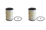 079198405D Engine Oil Filter Compatible with Bentley 2011 & Up Continental GT V8-2 pack