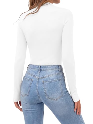 Image of OPOIPIN Women's Long Sleeve Basic Bodysuit
