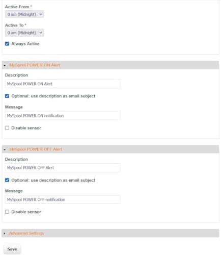 Power Failure Detector with Text Message and Email Alerts