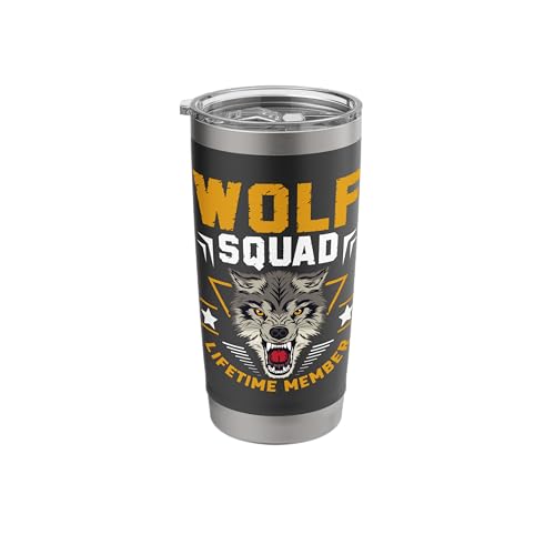 Wolf Squad Lifetime Member Stainless Steel Insulated Tumbler