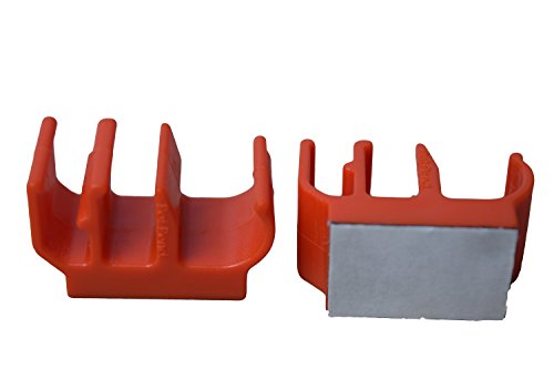 (50 pk) Medium Duty Adhesive Pencil Holder Pen and Marker Clip - Works Well on Hard hat, Tool Box, Desk, Locker, Fridge, memo pad, Side of Monitor or Office Phone, Easel, Studio, etc.