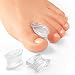 Povihome 10 Pack Gel Bunion Corrector & Toe Spacers Separators and Straightener Orthotics (New Soft Version) for Sports Activities, for Men and Women Overlapping Toes, Bunion Pain Relief - Small Size