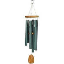 Woodstock Wind Chimes for Outside, Outdoor Decor for Your Patio and Front Porch, Garden Decor 24" SeaScapes Wind Chime, Medium Size Seafoam Green SSCSGM