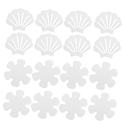 IWOWHERO 2Sets Non Slip Bathtub Stickers Slip Stickers for Pool Bathroom Stairs Flower Shaped Stickers Shell Slip Strips Safe Bathing