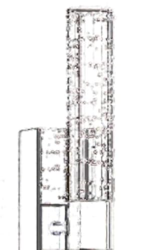 KARTOOSH Acrylic Brass Sconce, 15.3 Inch, 1 Pack