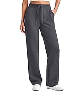 G4Free Smoofit Modal Soft Women Wide Leg Sweatpants Drawstring Casual Lounge Dress Pants with Poc...