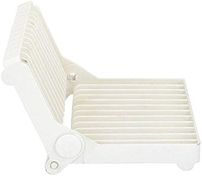 Plastic Folding Plate Holder Kitchen Dish Rack, Multicolour