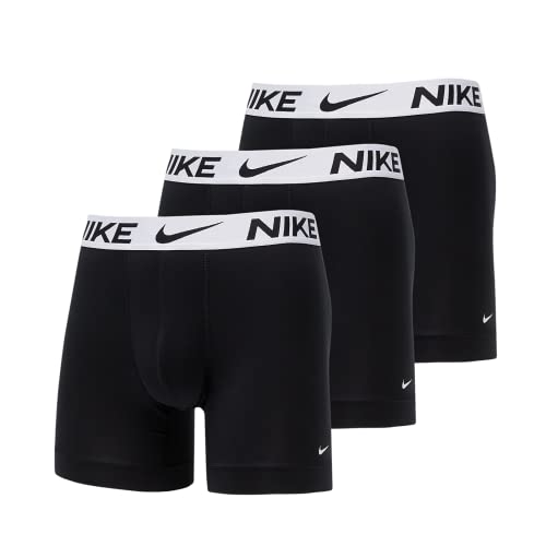 NIKE Boxer Brief 3Pk Underwear Dri-Fit Essential Micro, Set of 3 Men's Boxer Shorts - 0000KE1157, Black/White, S