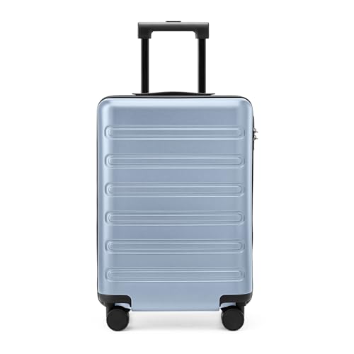 Image of NINETYGO Medium Checked Luggage 24 Inch, Checking In Luggage with Smooth Double Spinner Wheels, Hard Shell PC+ABS Suitcase, Lightweight Travel Luggage, TSA Approved (Blue, Andes)