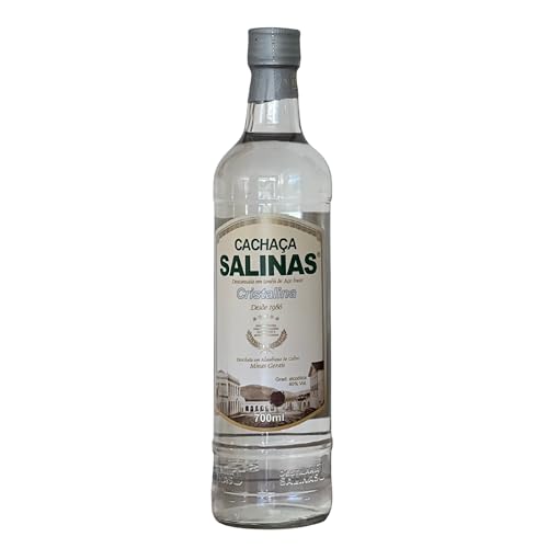 Cachaça Salinas Premium 700 ml Cristalina – Destilado Artesanal de Brasil, ideal para Caipirinha, Cócteles y Mixología.