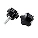 WAAZVXS 30 mm Star Head Dia M6 x 20 mm Male Thread Screw On Type Star Knob 2 Pcs