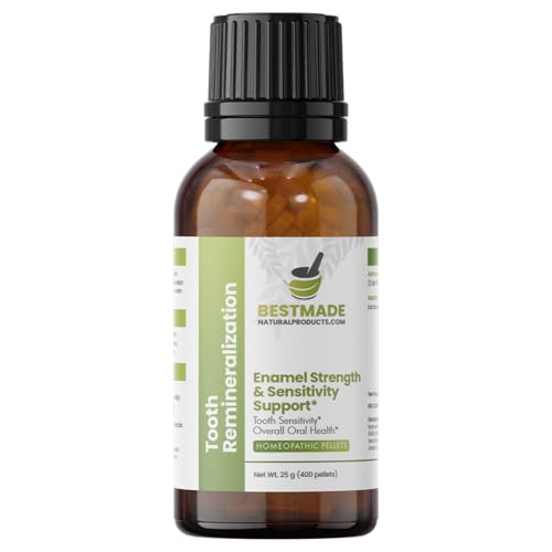 Bestmade Tooth Remineralization Support - Cell Salt Combination to Reduce Sensitivity, Protect Enamel & Strengthen Teeth, Natural, Homeopathic, Non-Toxic, 400 Pellets