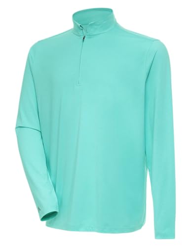 Antigua Hunk Quarter Zip Pullover, Dark Red Heather, Medium4