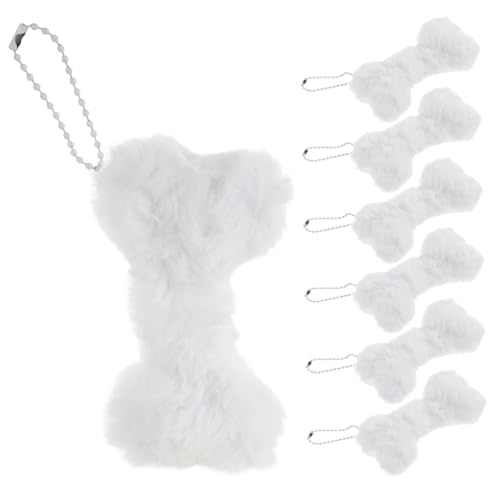 SUPVOX Plush Keyring Accessory Dog Shaped Keychain for Girls Cute Keychain Plushies for Backpack