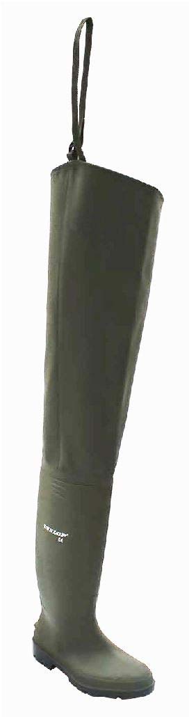 DENNETT Waders Thigh Nylon Lightweight Waterproof for Men and Women - For Wading, Fly Fishing, Hunting, Muck Work, green - SIZE 10 (44)