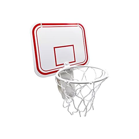 TaktZeit Mini Basketball Hoop Indoor Clip for Trash Indoor Can Wall Mounted Goal Hoop Lightweight Portable Outdoors (White) Cover