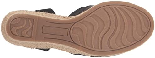 Bella Vita Women's Isabeth Wedge Sandal, Black Thai Silk, 9.5 Wide | Image 3