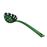 Nocwpsi 1Pc Green Leaf Spoon Jungle Spoon Kitchen Noodle Spoon for Filtering,Dumpling,Spaghetti