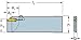 Sandvik Coromant, RF123E20-21B1, Steel CoroCut 1-2 Blade for Parting, Right Hand Cut, No Coolant, 90 deg Cutting Edge Angle (Pack of 1)