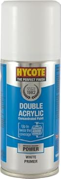 Hycote Fast Drying Aerosol Car Spray Paint, White Primer, 150 ml