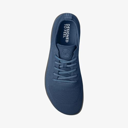 Image of GROUNDIES Active Knit Barefoot Shoes for Men - Lightweight Sports Sneakers for Men with Wide Toe Box, Microfiber Lining, and Slip-Resistant Outsole