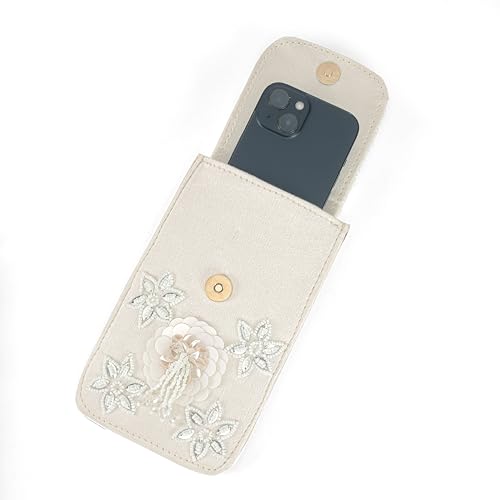 Image of J I ACCESSORIES Velvet Saree Clutch Mobile Pouch Waist Clip Ladies Purse Gift For Women