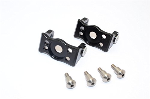 GPM for Gmade Sawback Upgrade Parts Aluminum Front C Hub with King Pin - 1Pr Set Black