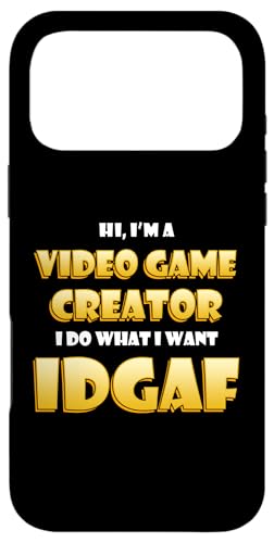 Video Game Dev Creator IDGAF Costume PC Gaming Developers �X�}�z�P�[�X iPhone 17 Pro Max �p