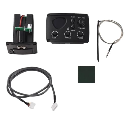 Pastilla Piezoeléctrica Pastilla De Guitarra Acústica Ecualizador De 3 Bandas Pastilla De Guitarra VOLUMEN/Afinador/Fase Para Accesorios De Guitarra De Madera