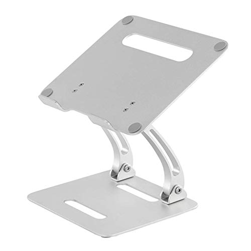 WENYAO Supporto per ripiano per Laptop aggiunge Una Base di Raffreddamento silenziosa in Lega di Alluminio Liscia (Colore: Argento)