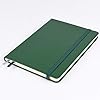 Guissi Classic Dotted Grid Bullet Notebook Journal Dot Hard Cover A5 Premium 80gsm Thick Acid-Free Paper with Fine Inner Pocket Faux Leather Office School Supplies 144 Pages Designed in Florence #1