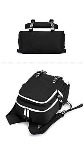 Anime Backpack Shoulder Bag With Usb Charging Port Unisex Anime School Bookbag Laptop Backpack Daypack (D) #TOP4