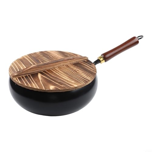 Wok de hierro forjado a mano, 26.5 cm sin recubrimiento miniatura 4