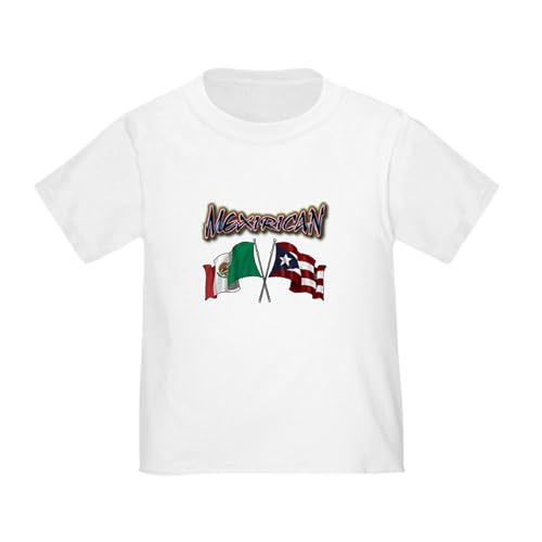 CafePress Mexirican Flags T Shirt Toddler Graphic Tee, 100% Cotton