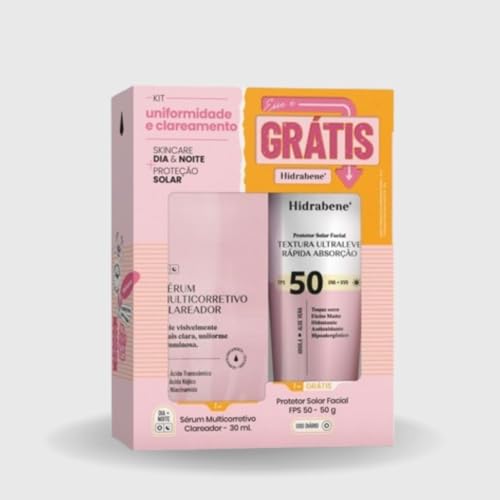 Kit Hidrabene Multicorretivo Clareador - 30 ml + Facial FPS 50 - ...