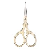 【Antiker Stil】 Die kleine Schere ist vollständig geprägt, was sehr klassisch im antiken Stil ist.Bunt plattiert machen sie zart und elegant, Sie werden diese exquisite Schere mögen.