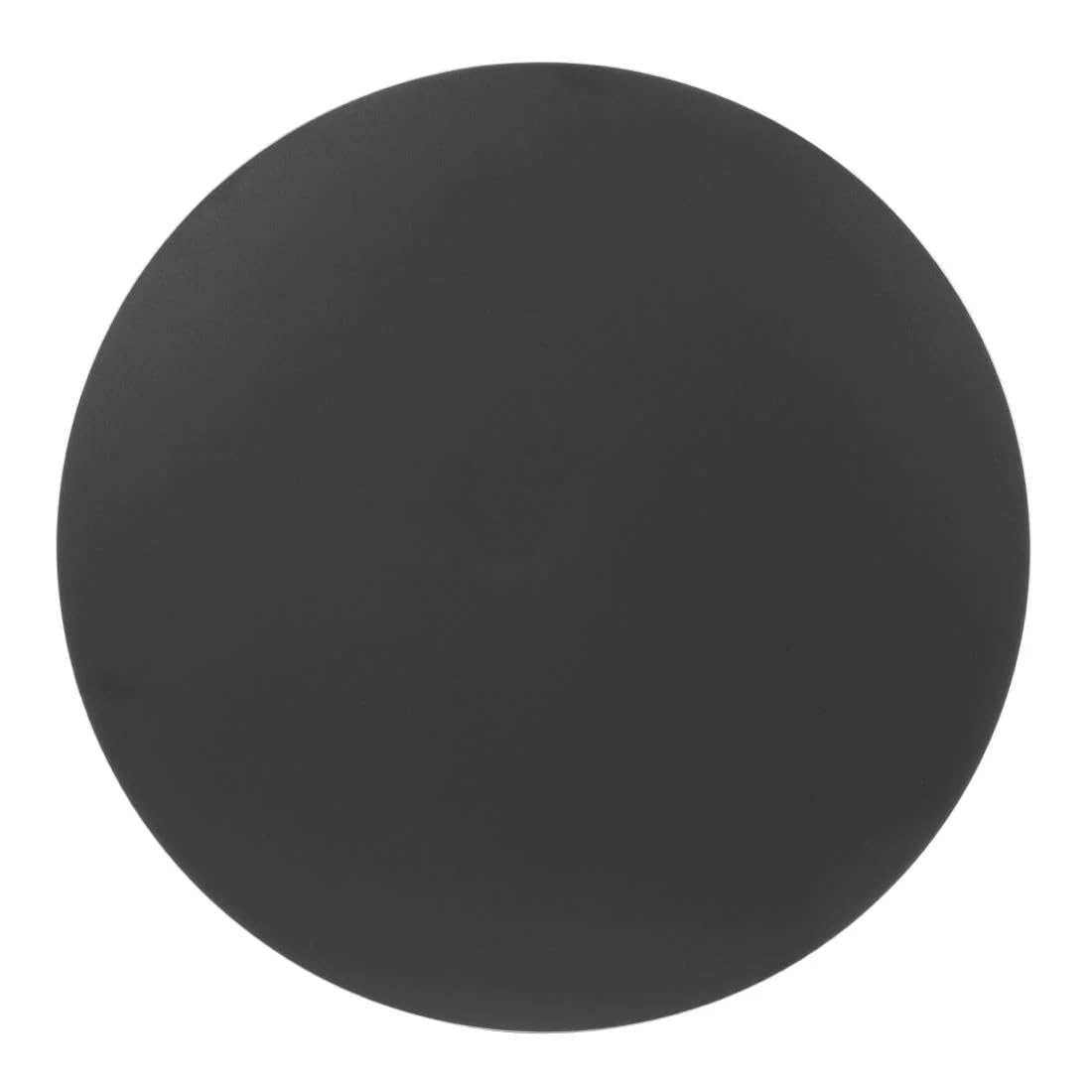 Plateau de table noir mat Bolero 600 mm FU531 avec surface anti-reflet élégante