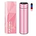 flintronic Taza de Viaje, Termo Taza 500ML Travel Mug, Frasco de Vacío de Acero Inoxidable, Pantalla LED Táctil Inteligente con Temperatura, Térmica de Doble Pared, Aislado al Vacío - Rosa