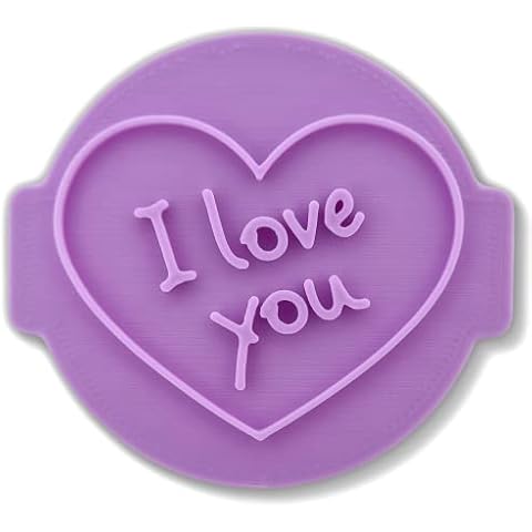 I Love You L06 - Valentines Embosser/Stamp for Fondant, Icing, Cupcake, Cake, Decoration Cover