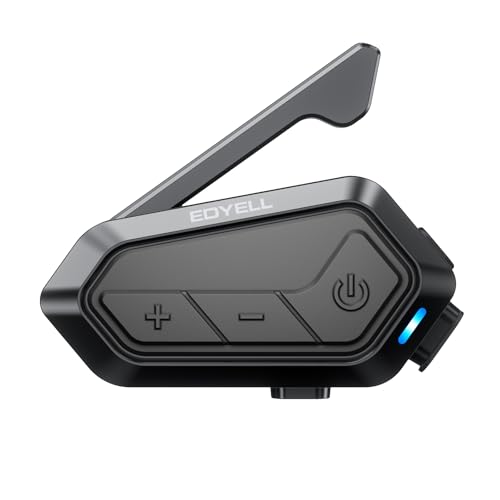 Image of EDYELL V1 Motorcycle Bluetooth Headset,24 Riders 2Km Helmet Intercom