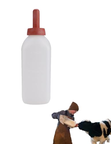 Biberón De Lactancia Para Terneros De 2L, Biberón De Leche Para Alimentación De Vacas Y Terneros, Alimentador De Leche Para Lactancia Sin Asa, Biberón De Leche Para Terneros Para Animales Peque?os