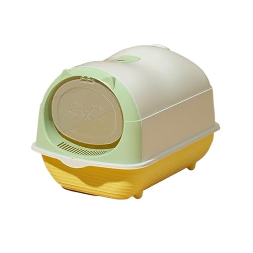 Caja de arena semi cerrada para gato con pala extra grande miniatura 1
