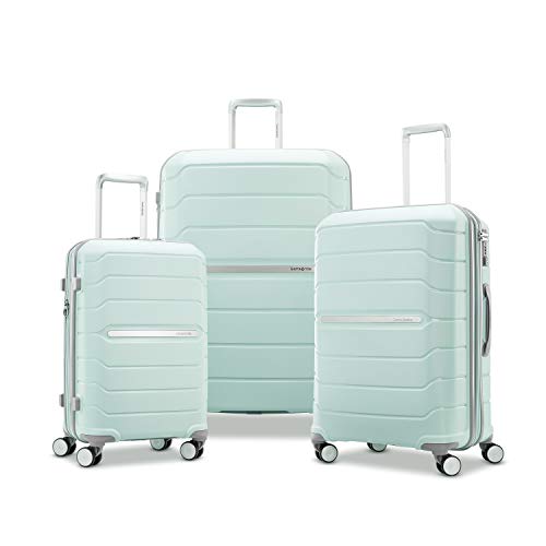 Samsonite Freeform Hardside Expandable With Double Spinner Wheels, Checked-Medium 24-Inch, Mint Green #TOP6