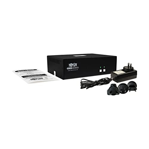 Image of Tripp Lite Secure KVM Switch 2-Port Dual-Head DisplayPort, US Government NIAP-Certified PP4.0 Security, Common Access Card (CAC) Port, 4K @ 30Hz Video, TAA Compliant, 3-Year Warranty (B002-DP2AC2-N4)