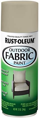 Rust-Oleum 358839 Outdoor Fabric Spray Paint, 12 oz, Medium Gray (package may vary)